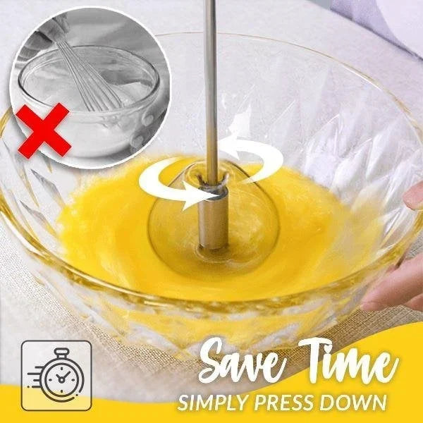 🔥BIG SALE - 50% OFF🔥Stainless Steel Semi-Automatic Whisk - BUY 2 GET 2 FREE