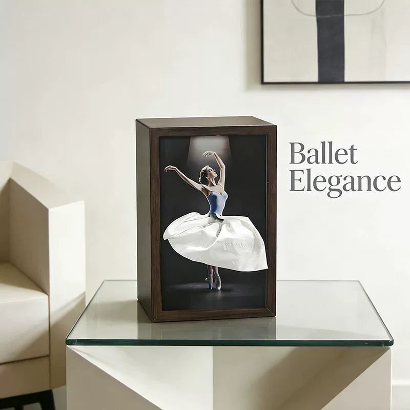 🩰Elegant Ballet Tissue Box Cover – Turn Everyday Moments into Art