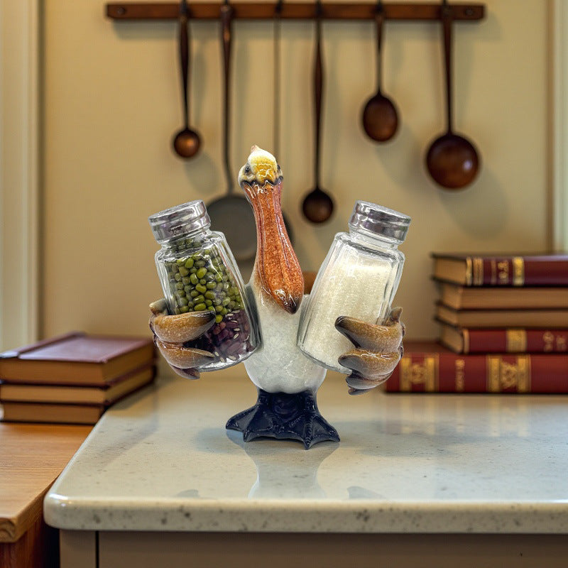🐬Coastal Animal Salt & Pepper Shaker Holder Set