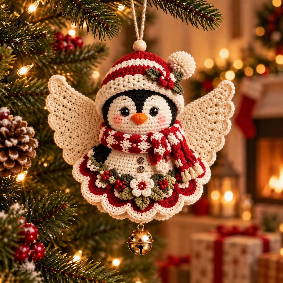 🔥LAST DAY 50% OFF - 🎄DIY Crochet Christmas Angel Ornament Kit – Make, Hang & Treasure✨
