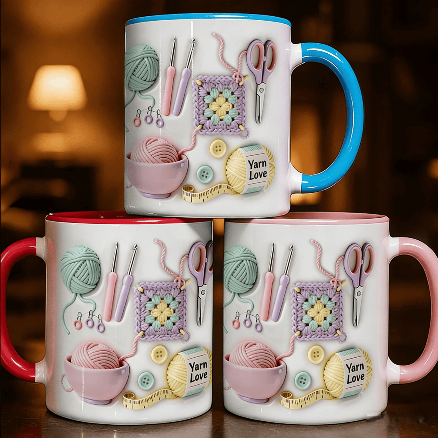🧶 Mug with "Yarn Love" – A Gift for Crafters and Creative Minds