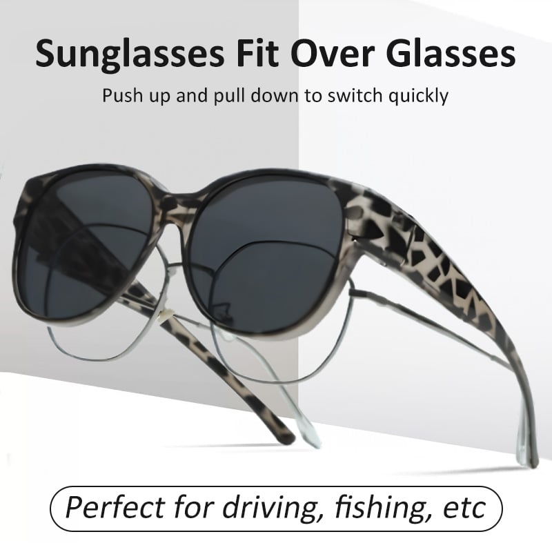 😎Sunglasses with UV380 protection, suitable for glasses
