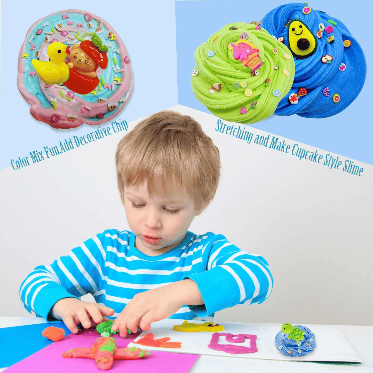 ✨Super Clay Slime DIY Mjuk & Squishy Clay💥🎁