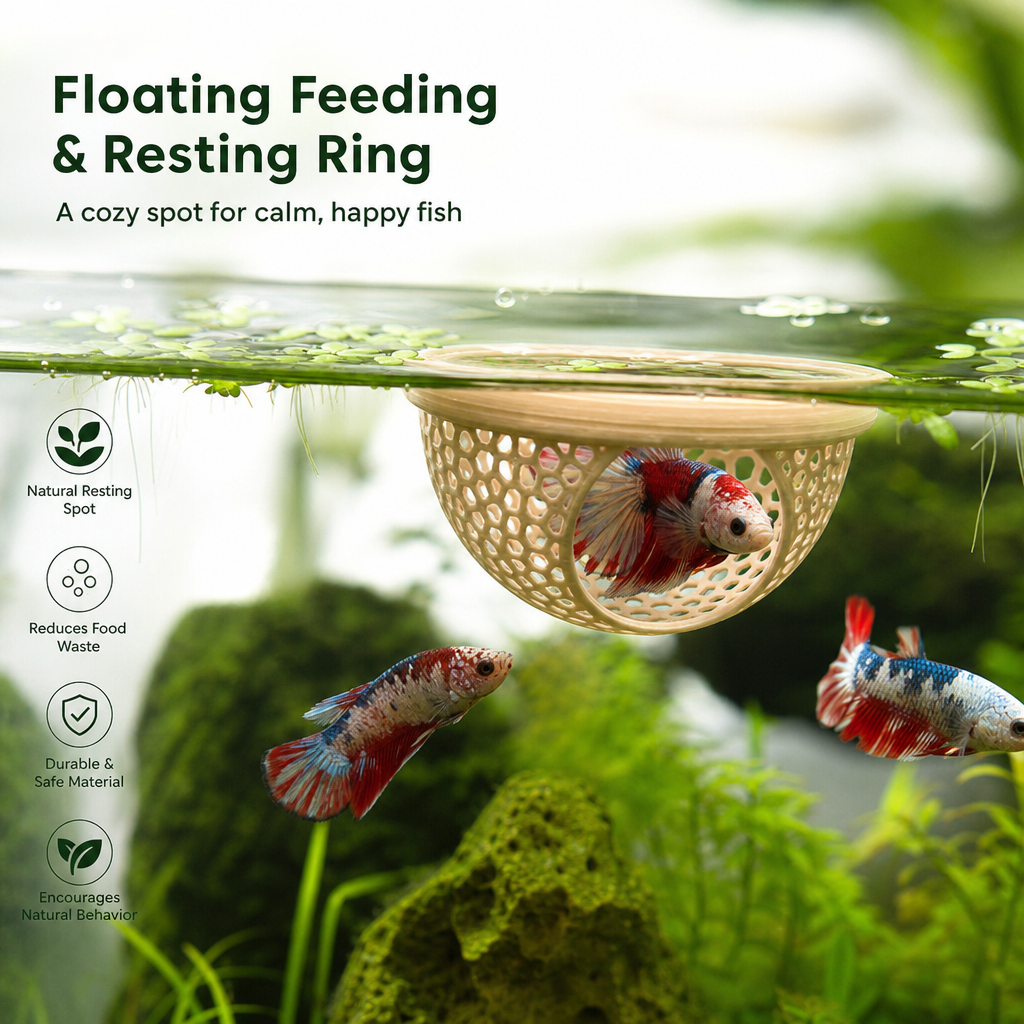 🐟 Floating Fish Rest Area｜Aquarium Hideout Accessory