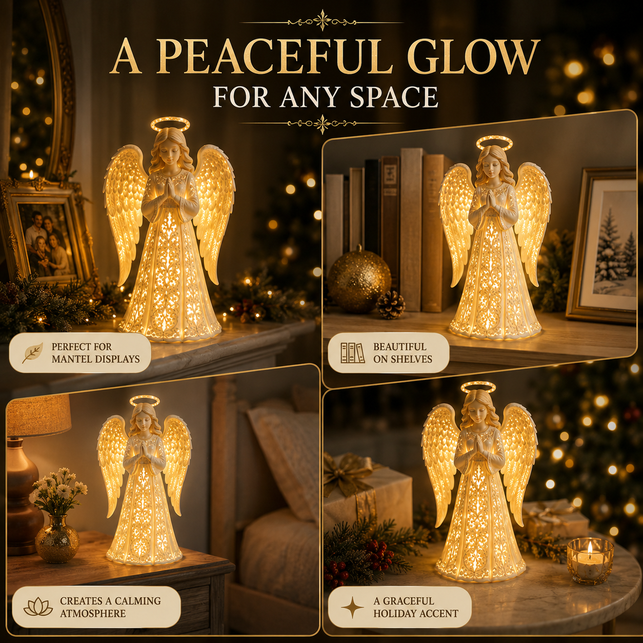 ✨ Angel Christmas Protection Light – A symbol of hope, love, and protection