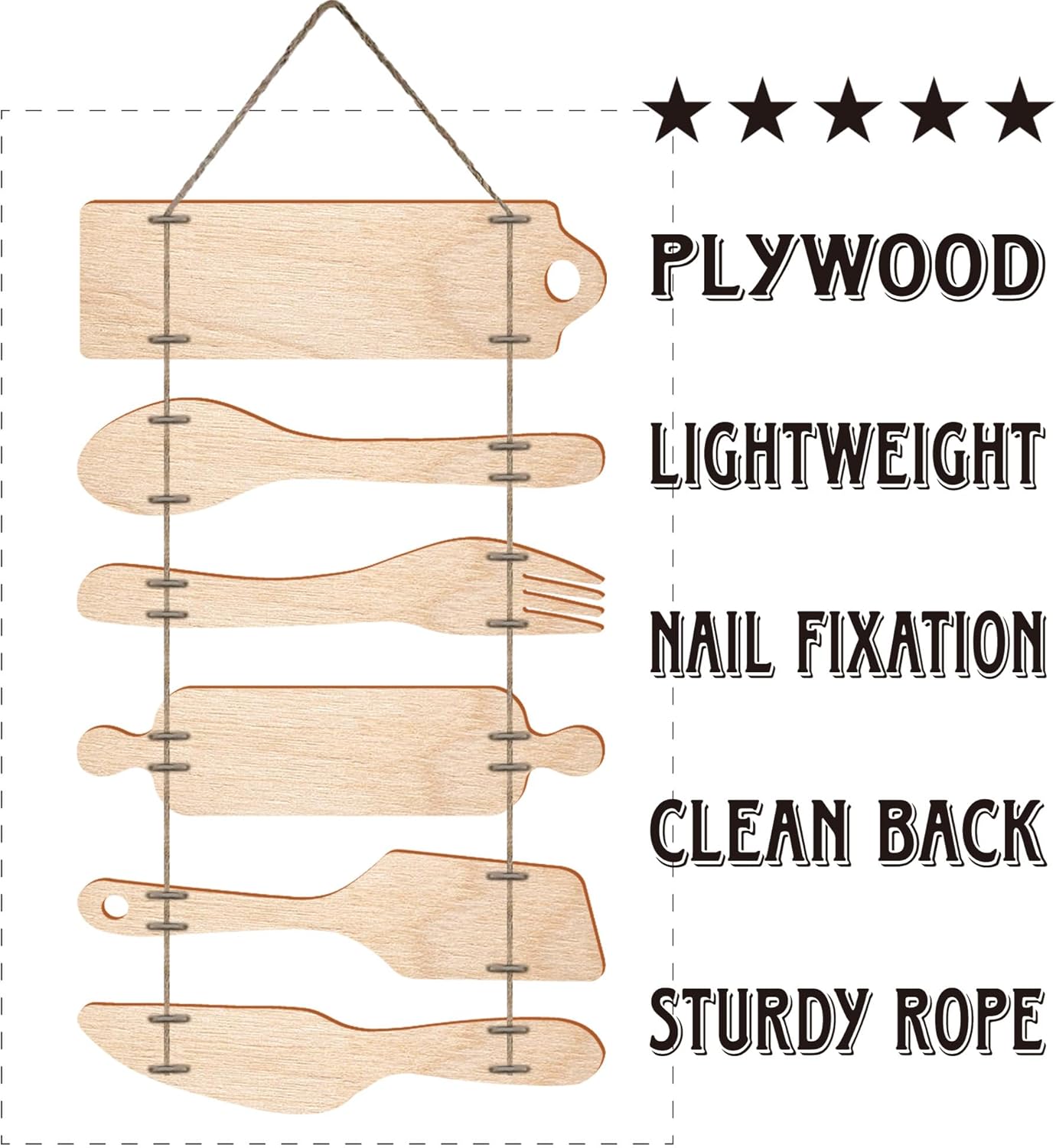 🔥LAST DAY 50% OFF - Wooden Kitchen Wall Decor