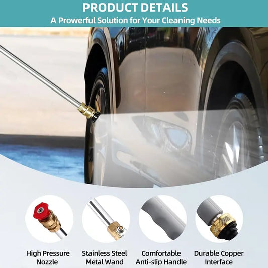 High-pressure Cleaner With Jet Nozzle For Garden Hose