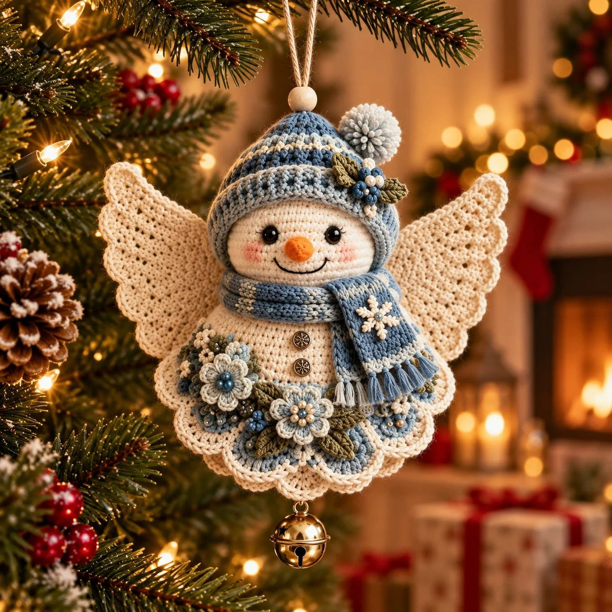 🔥LAST DAY 50% OFF - 🎄DIY Crochet Christmas Angel Ornament Kit – Make, Hang & Treasure✨