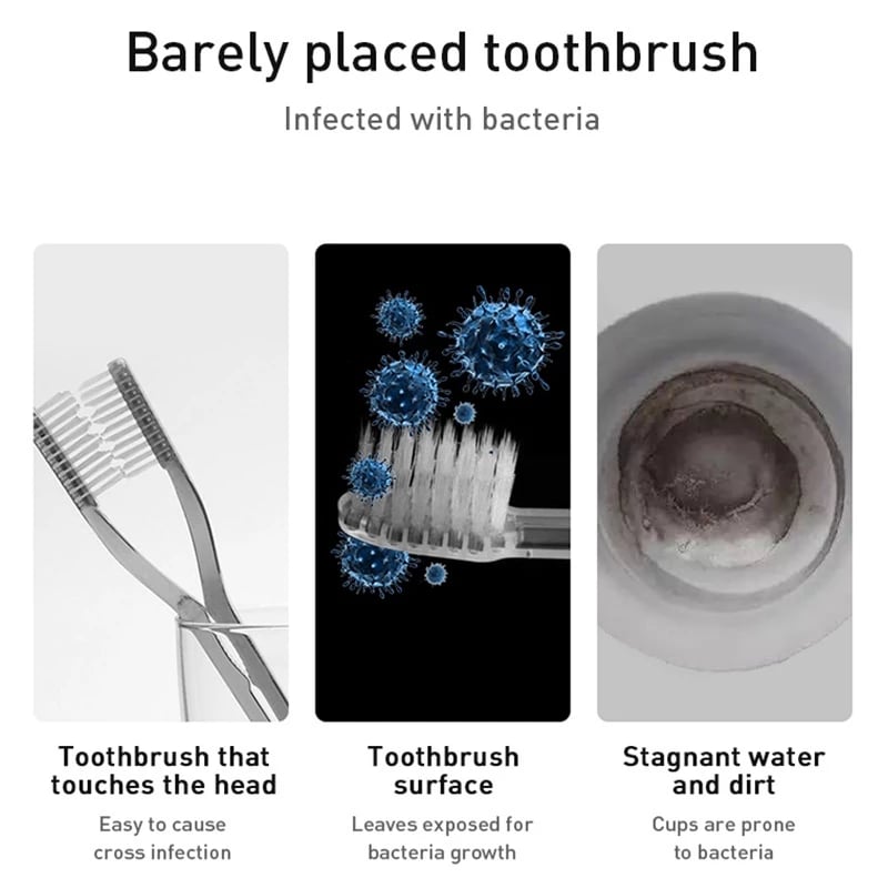 Stylish toothbrush holder with loc