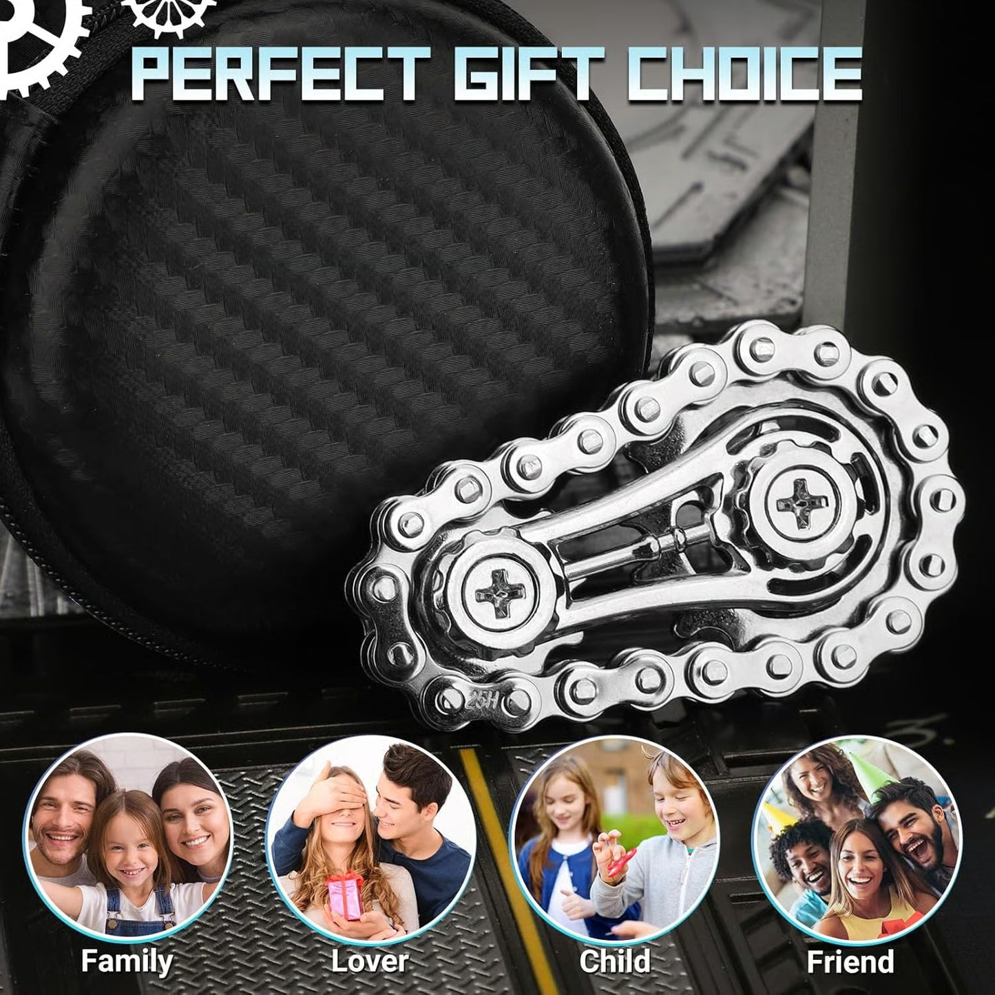 Durable Top Gear Gyro Fidget Toy With Finger - Perfect Gift for Teens and Adults