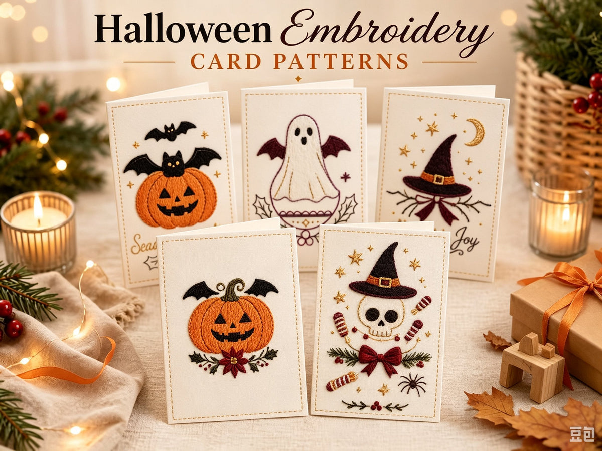 🌲Christmas Hand Embroidery Card DIY Kit | Stitch Your Way Into the Christmas Spirit ✨ 🎁