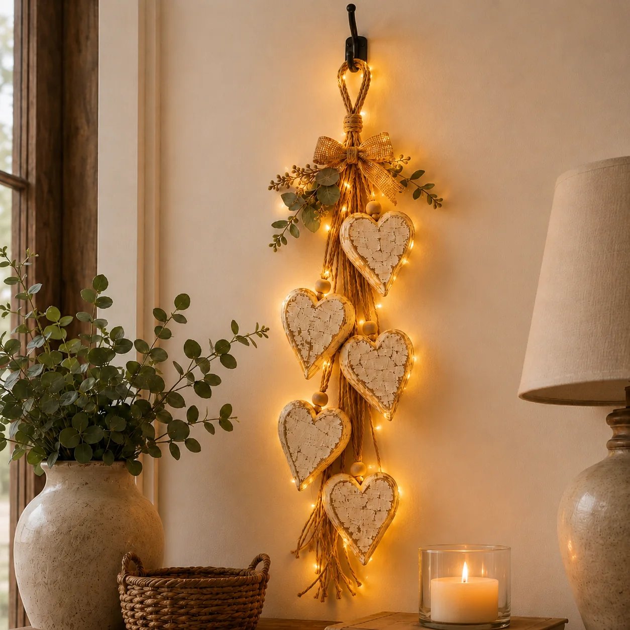 🍂🤎Wall decoration: Heart to hang up
