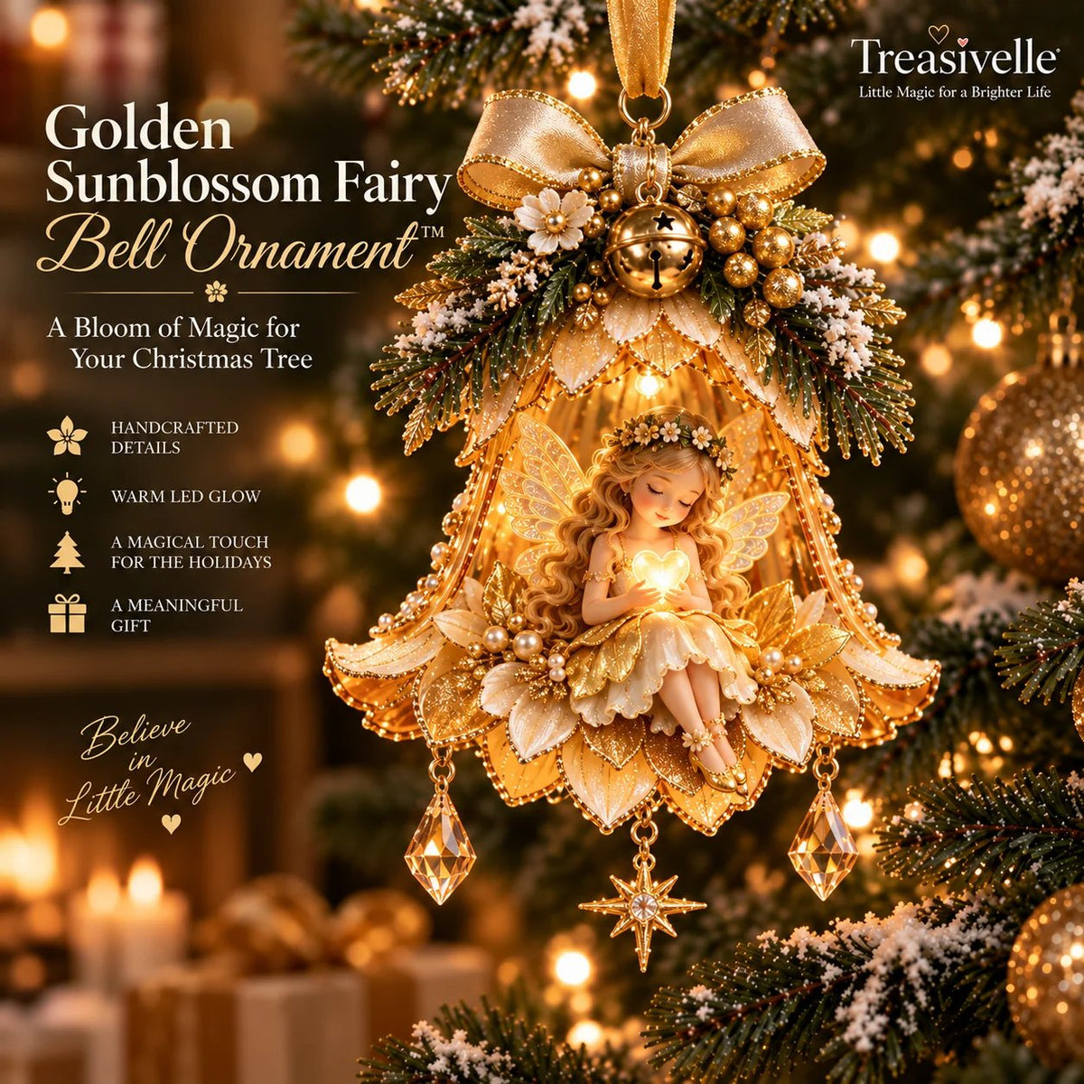 🧚‍♀️✨ Enchanted Fairy Bell Christmas Ornament™