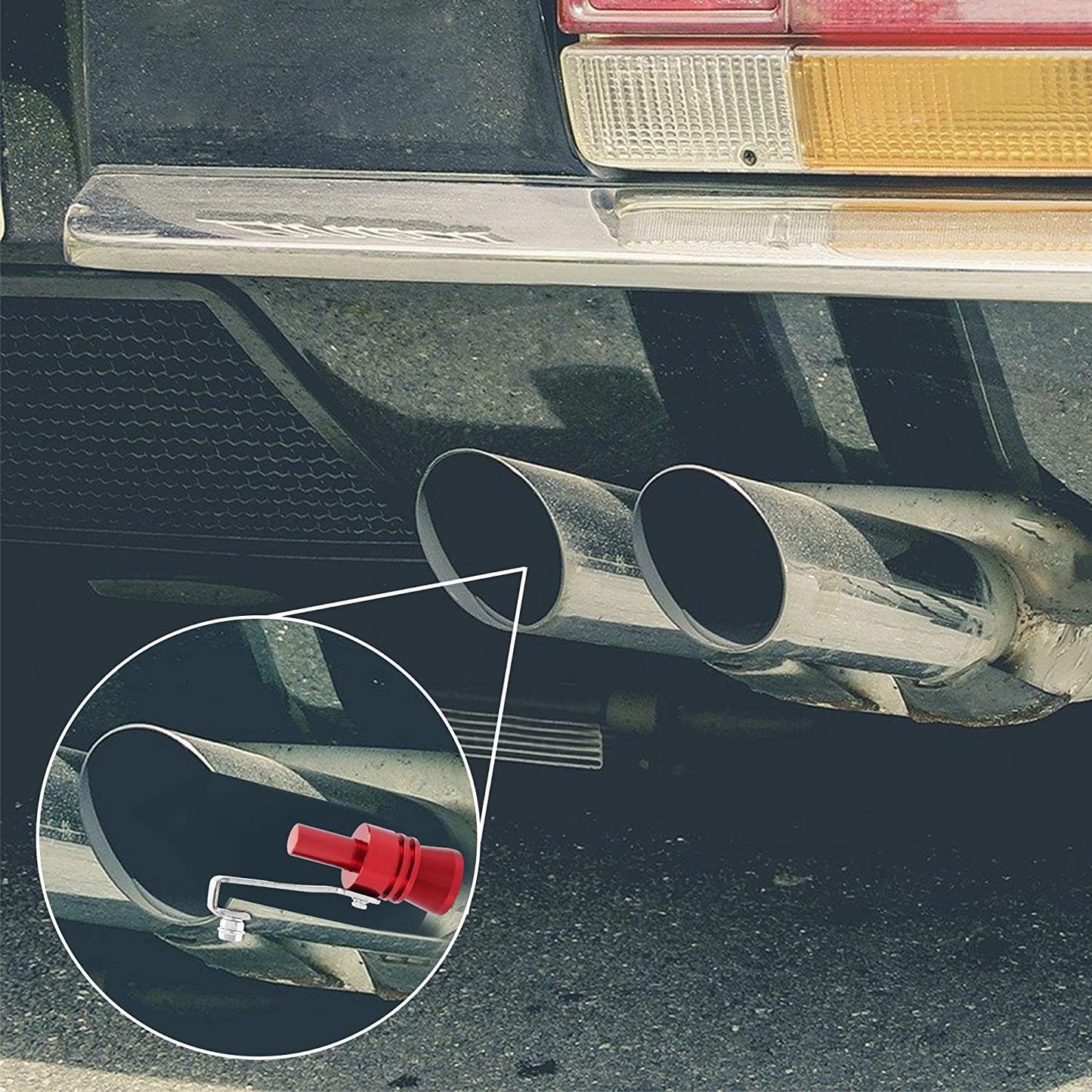 Car tuning turbo whistle exhaust pipe sound generator imitator turbo exhaust imitation whistle