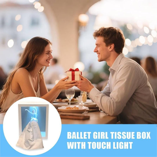 🩰Elegant Ballet Tissue Box Cover – Turn Everyday Moments into Art