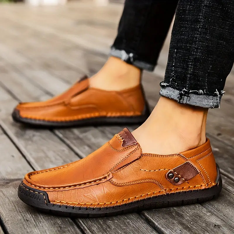 🔥Breathable Calfskin Leather🔥Classic, Comfortable Leather Shoes For Men👞