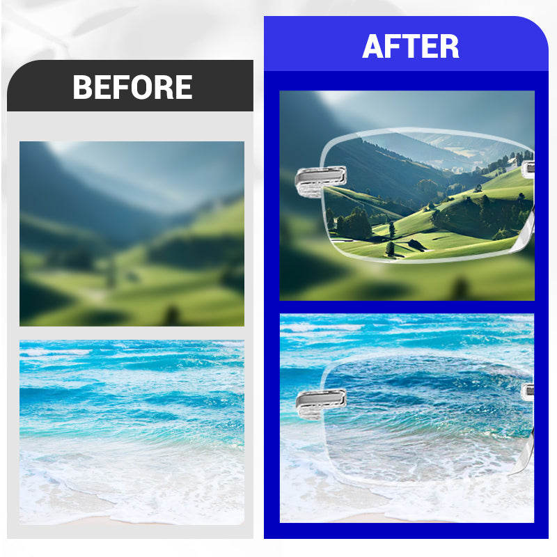 🔥Buy one pair, get one free🔥Stylish reading glasses with autofocus｜Blue light filter · All-day comfort and crystal-clear vision