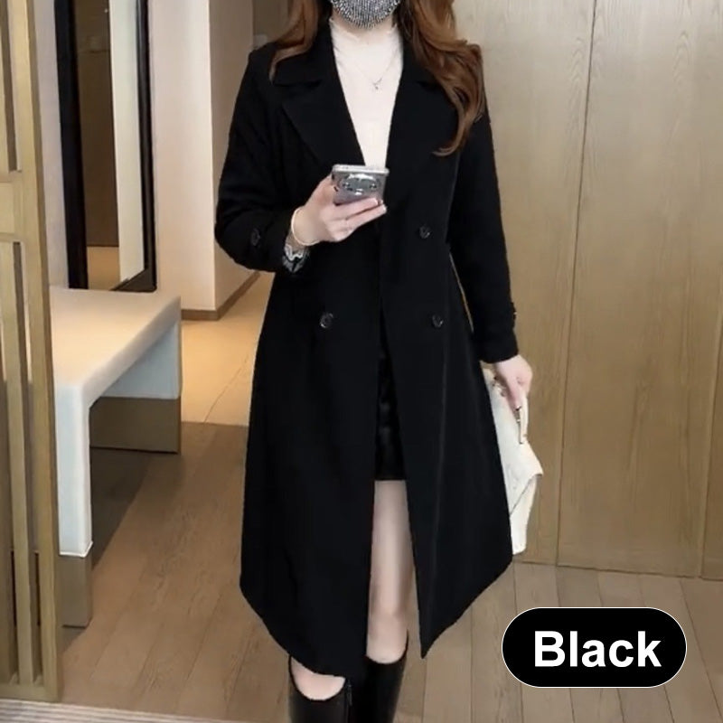 ⏳Limited-time special⏰High-quality, elegant women's trench coat with plush lining💖