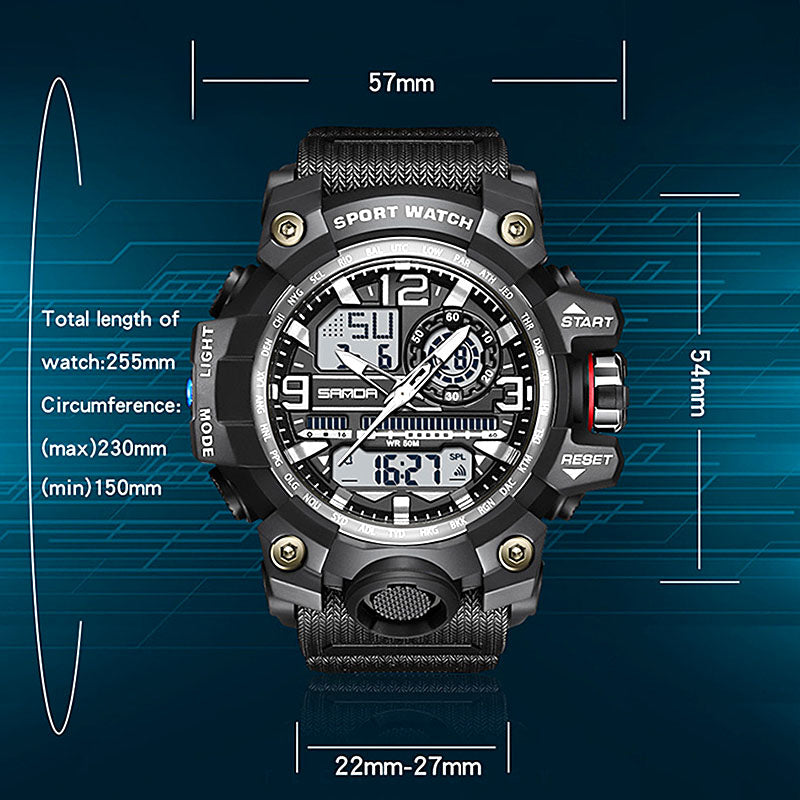 ⌚ Men's Fashion Multifunctional Waterproof Luminous Watch💦 – 50M, Shockproof, Night Vision 🌃