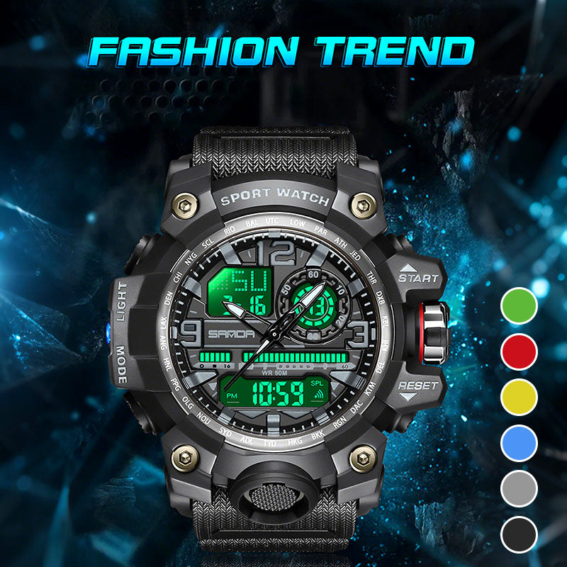 ⌚ Men's Fashion Multifunctional Waterproof Luminous Watch💦 – 50M, Shockproof, Night Vision 🌃