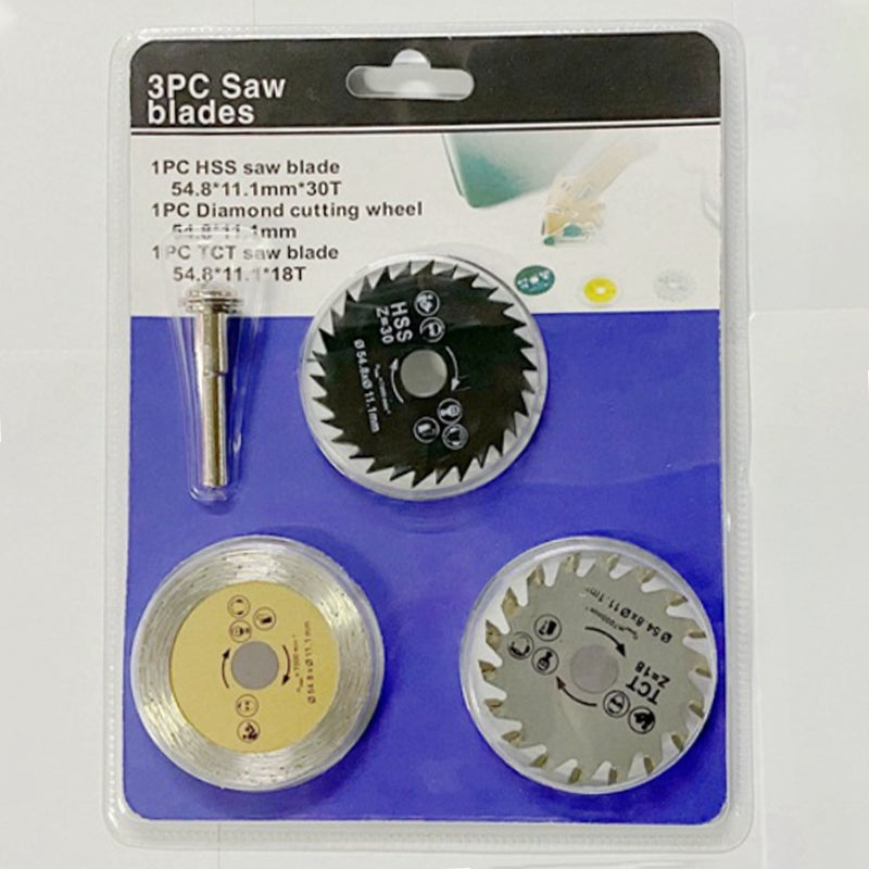 ⚙️Litet saw blade set with 3🔪⚡️