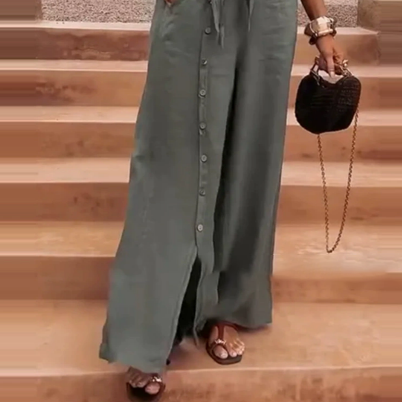 Elegant single-color 2-piece set for women