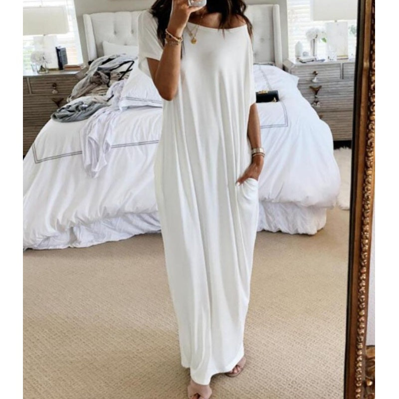 💎 SUMMER DRESS! 💎 Breathable V-Neck, Pockets & Wrinkle-Free for Travel ✈️👗