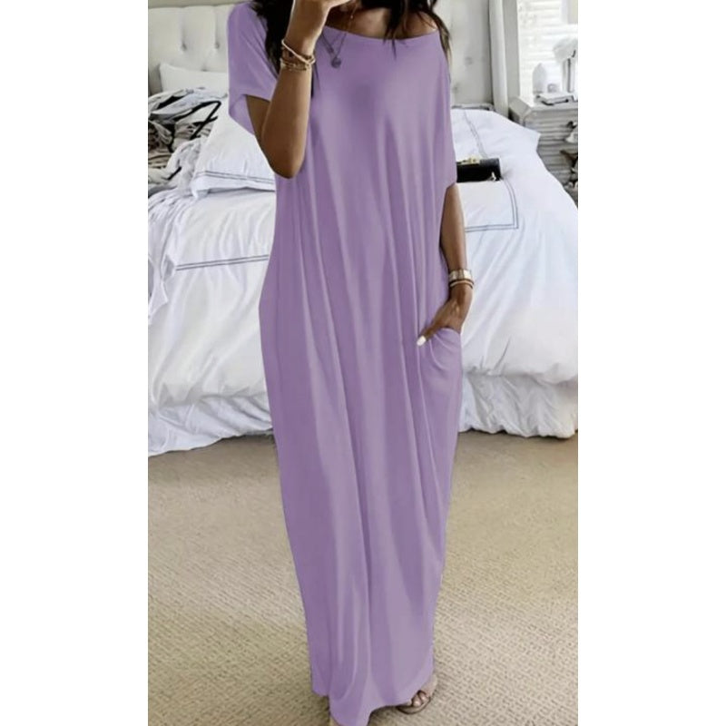 💎 SUMMER DRESS! 💎 Breathable V-Neck, Pockets & Wrinkle-Free for Travel ✈️👗