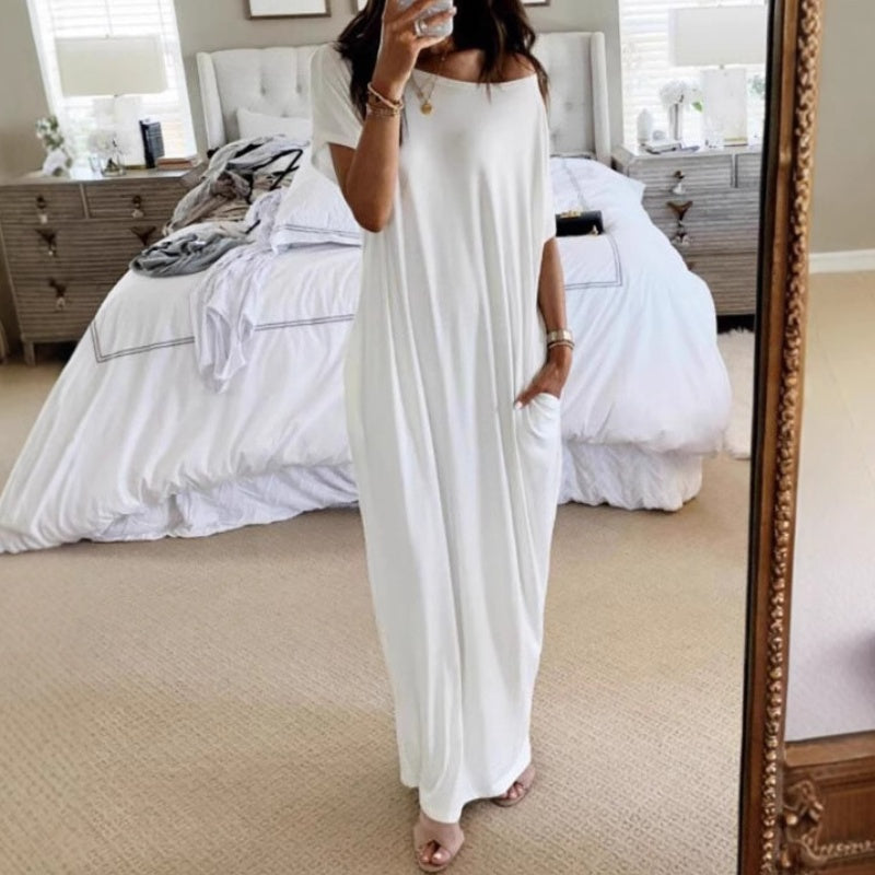 💎 SUMMER DRESS! 💎 Breathable V-Neck, Pockets & Wrinkle-Free for Travel ✈️👗