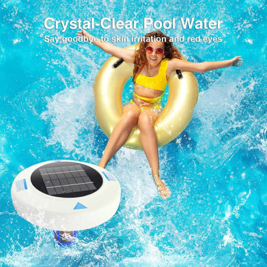 Solar Swimming Pool Disinfection Tool-Crystal-clear pool – without chemicals, with solar power! 🌞SOLAR POOL IONIZER FOR CRYSTAL-CLEAR WATER
