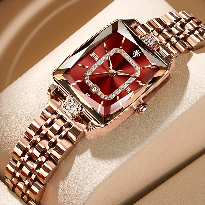 🔥Black Friday Mega Deal – 50% off!🔥Women's wristwatch with rectangular dial & rhinestones
