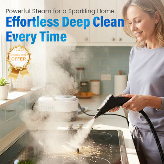 💎 -50% OFF THE MULTI-SURFACE STEAM CLEANER! 💎 105°C High-Pressure Steam, 6 Modes & Chemical-Free ✨