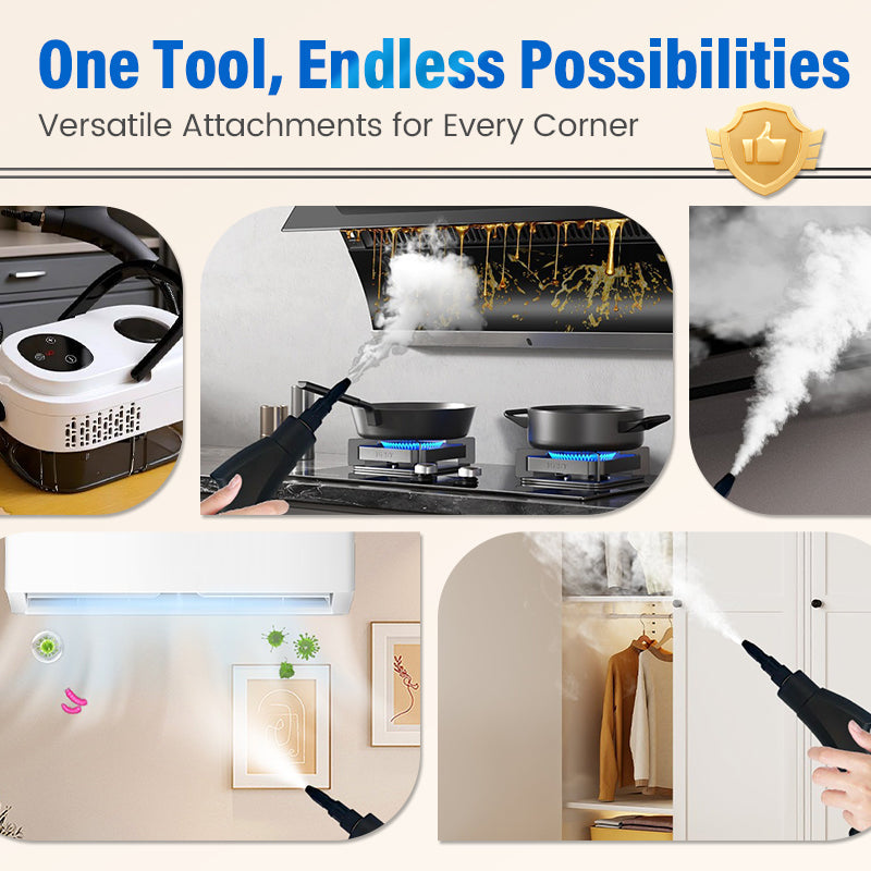 💎 -50% OFF THE MULTI-SURFACE STEAM CLEANER! 💎 105°C High-Pressure Steam, 6 Modes & Chemical-Free ✨
