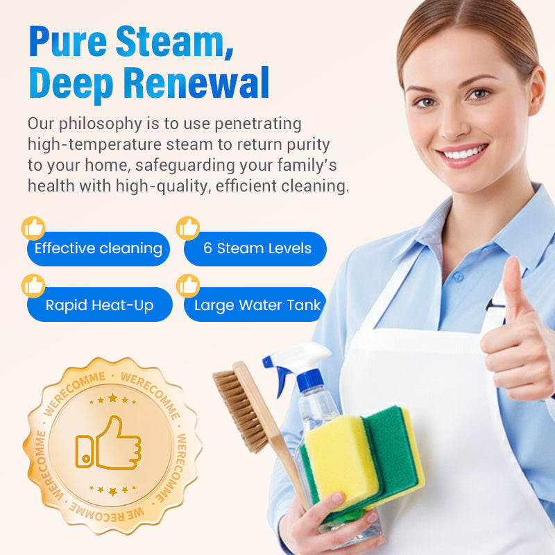 💎 -50% OFF THE MULTI-SURFACE STEAM CLEANER! 💎 105°C High-Pressure Steam, 6 Modes & Chemical-Free ✨