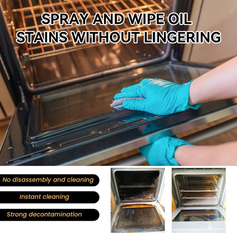 ✨ Oven and grill cleaning spray – dissolves grease in 5 minutes, no scrubbing required, removes odors 🔥