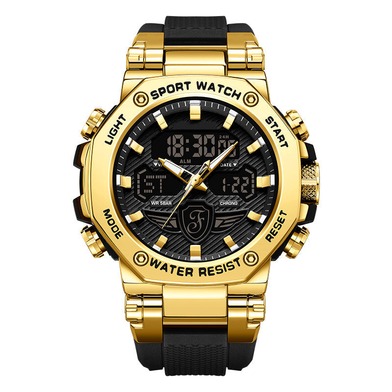 🔥 50% OFF! ⏰ Men's Multifunction Waterproof Luminous Watch – Dual Display, 50M Water Resistance & Glow-in-the-Dark Readability 🌙⌚
