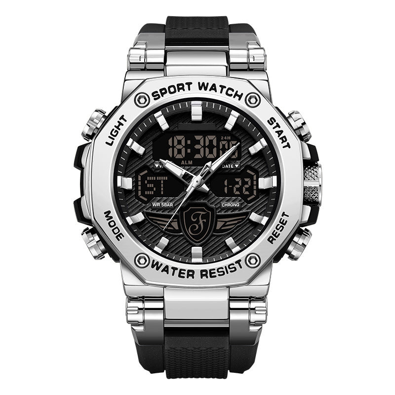 🔥 50% OFF! ⏰ Men's Multifunction Waterproof Luminous Watch – Dual Display, 50M Water Resistance & Glow-in-the-Dark Readability 🌙⌚