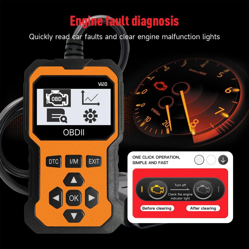 🔧🚗Professional OBD2 Scanner – Full Diagnostics, Clear Codes in 1 Click & Multilingual! 📊💡
