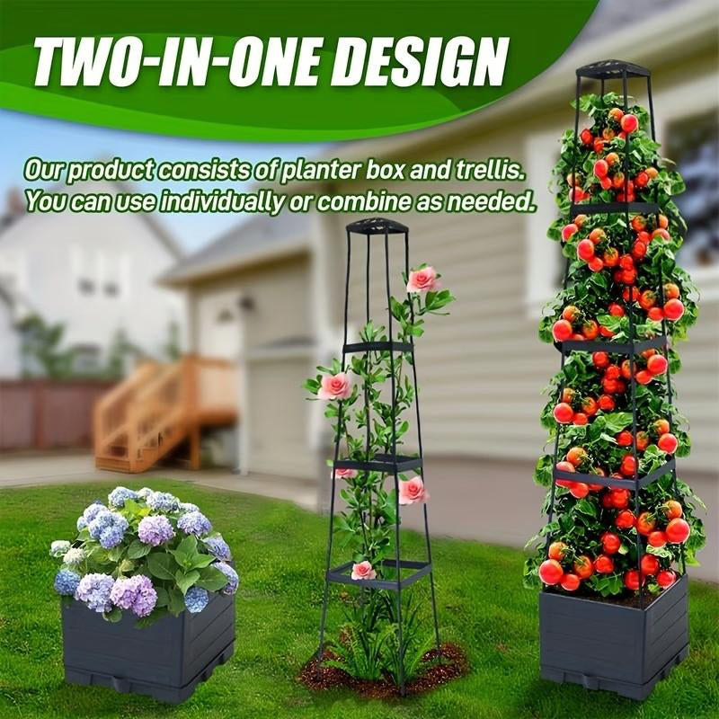 ⏳Limited time special⏰Raised Planters With Trellis