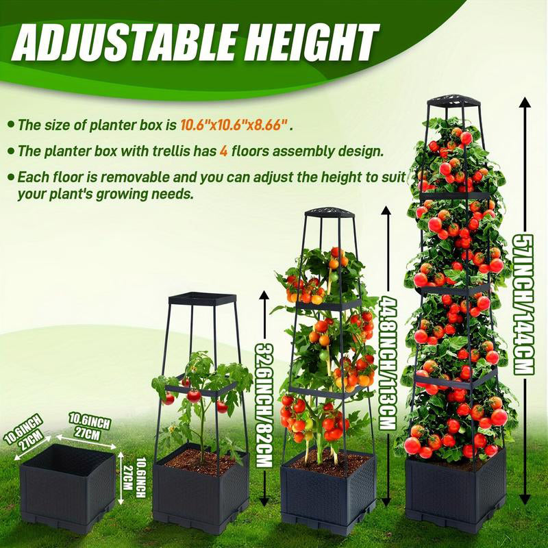 ⏳Limited time special⏰Raised Planters With Trellis