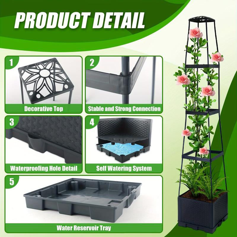⏳Limited time special⏰Raised Planters With Trellis