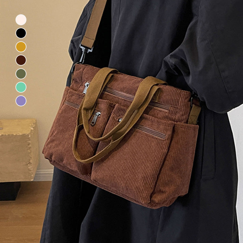 🤎 Elegant vintage-style shoulder bag – solid color, practical & stylish for everyday use