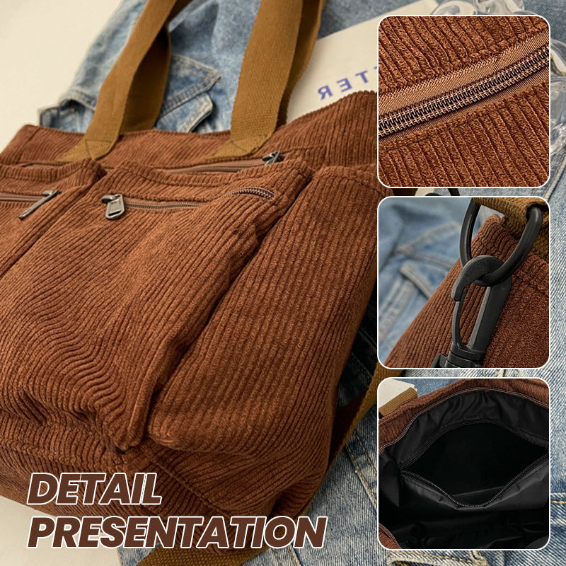 🤎 Elegant vintage-style shoulder bag – solid color, practical & stylish for everyday use