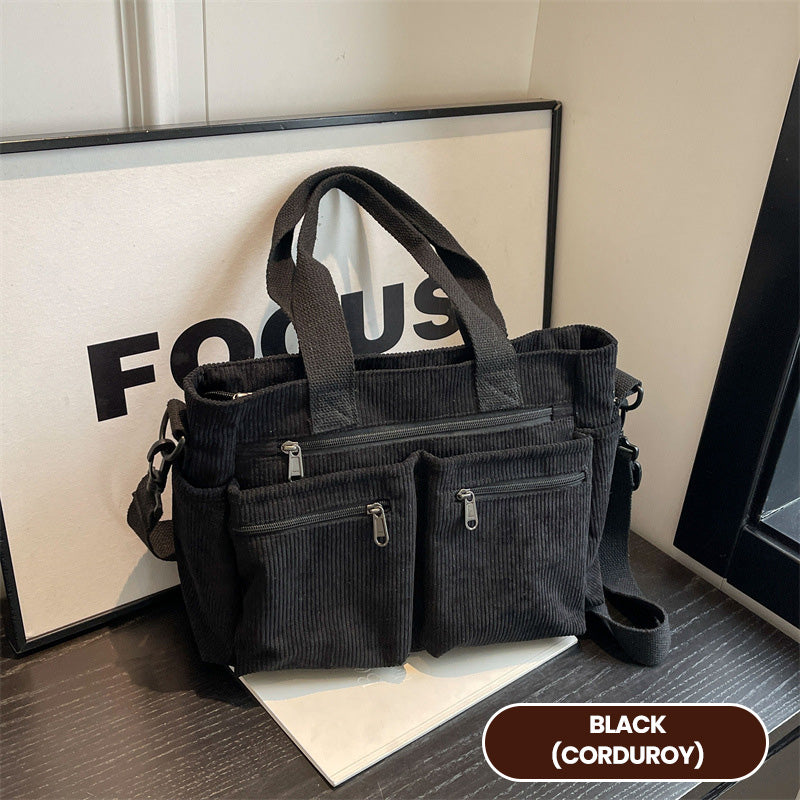 🤎 Elegant vintage-style shoulder bag – solid color, practical & stylish for everyday use