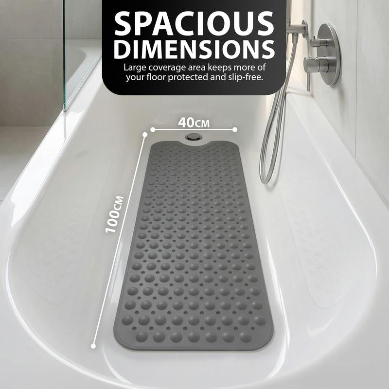 200 Suction Cups with Drainage Holes | Extra-Large Size, Rubber Material | Machine Washable & Durable