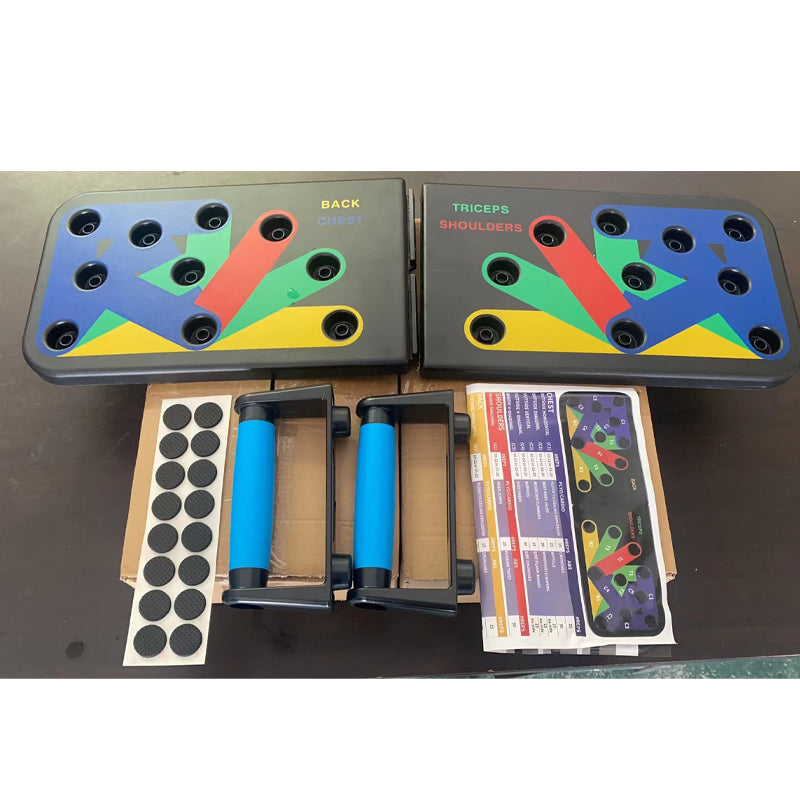 💪 Foldable Multifunctional Push-Up Board – Transform your workout anytime, anywhere! 🏋️‍♂️🔄
