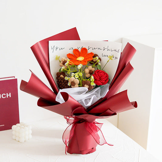 💕Mother's Day Special 💕Handmade Delicate Crochet Flower Bouquet