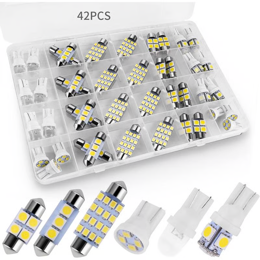 💡42-Piece Super-Bright LED Car Interior Lighting Kit – Plug-and-Play Upgrade for Your Car ✨
