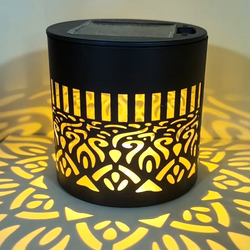 🌞✨ Solar-powered mandala projector lamp