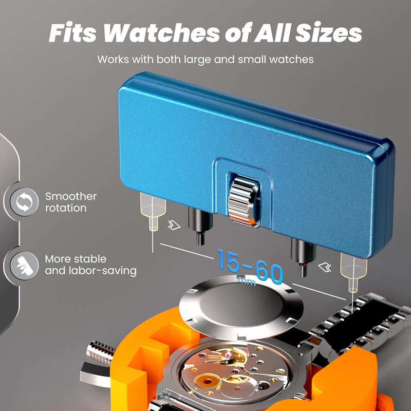 💎 Professional Watch Repair Tool Kit – All-in-One, Precision Stainless Steel Tools for Battery & Band Fixes